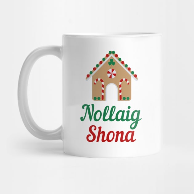 Irish Christmas Gift Nollaig Shona Irish Gaeilge Design by InnerMagic